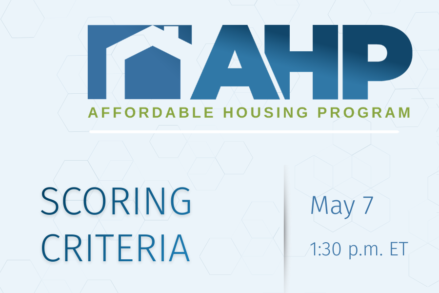 2026 Affordable Housing Program training: Scoring criteria