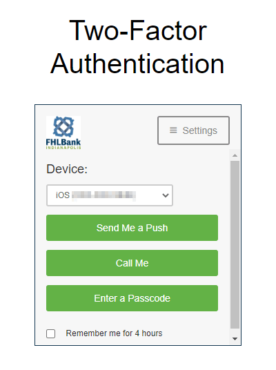 Select authentication method