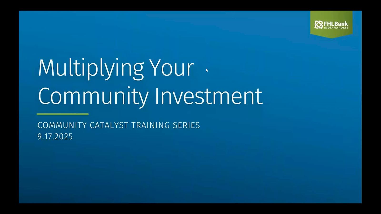 Sept. 2025: Multiplying your community investment
